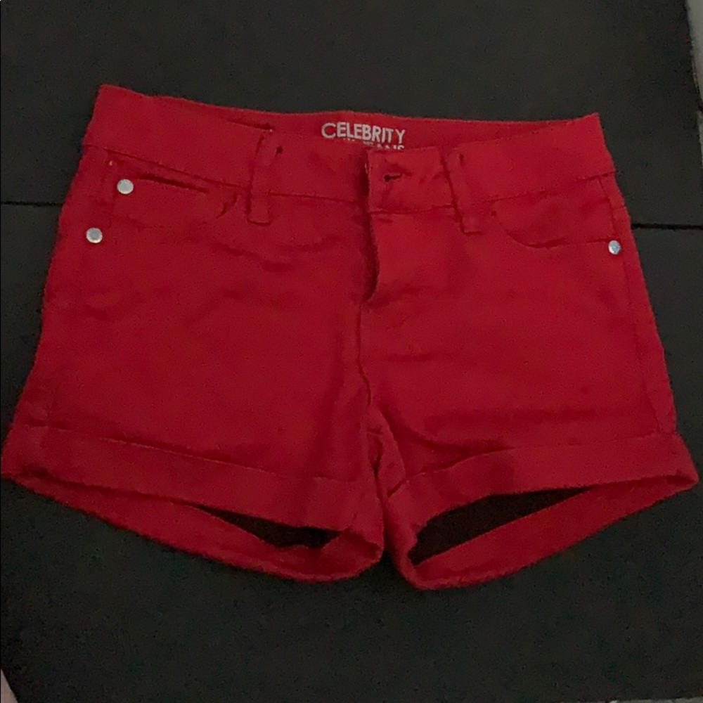 Red shorts